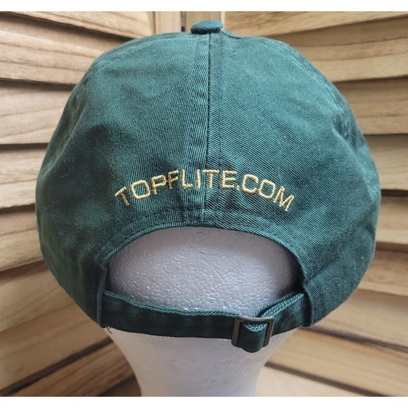 Top Flite Hat Cap strap back adjustable golf cap green embroidered - Picture 9 of 12